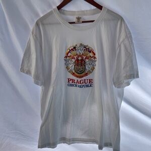 Prague, Czech Republic embroidered vintage t-shirt 2xl.  Brand new condition